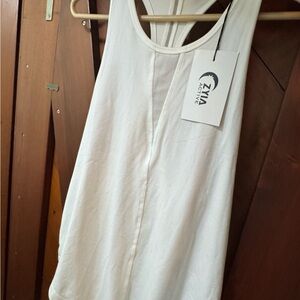 Ziva Active White Women's Tank Top